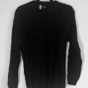 Alpaca 111 Black Peruvian knit Sweater.